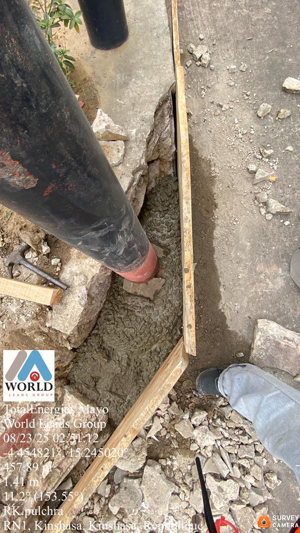 Pendant les travaux - Réparation mur de soutenement - Travaux spéciaux
